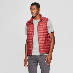 MEN'S Lightweight Puffer Vest - C9 Champion® Burgundy Evening Red M